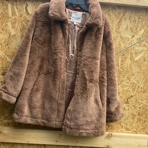 Urban Republic Brown Faux Fur Coat